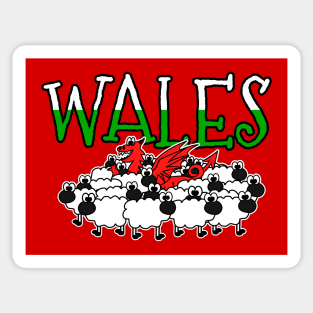 St David's Day Welsh Dragon Sheep Wales Funny Sticker